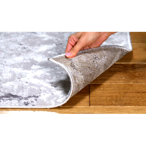 Bungalow Rose Lisson Geometric Area Rug in Gray & Reviews Wayfair